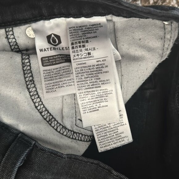 Levis 512 32 x 30 Black Slim Taper Jeans - Picture 4 of 9